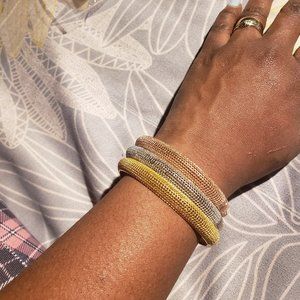 Stylish adjustable 3 piece bracelet